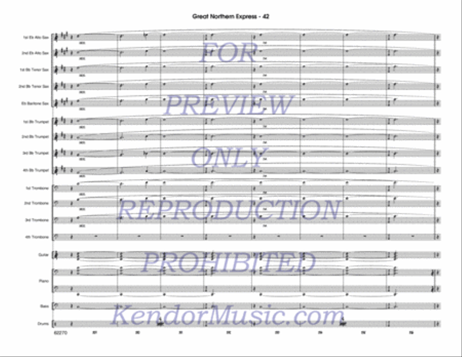 Great Northern Express Jazz Ensemble scores gallery preview page 43
