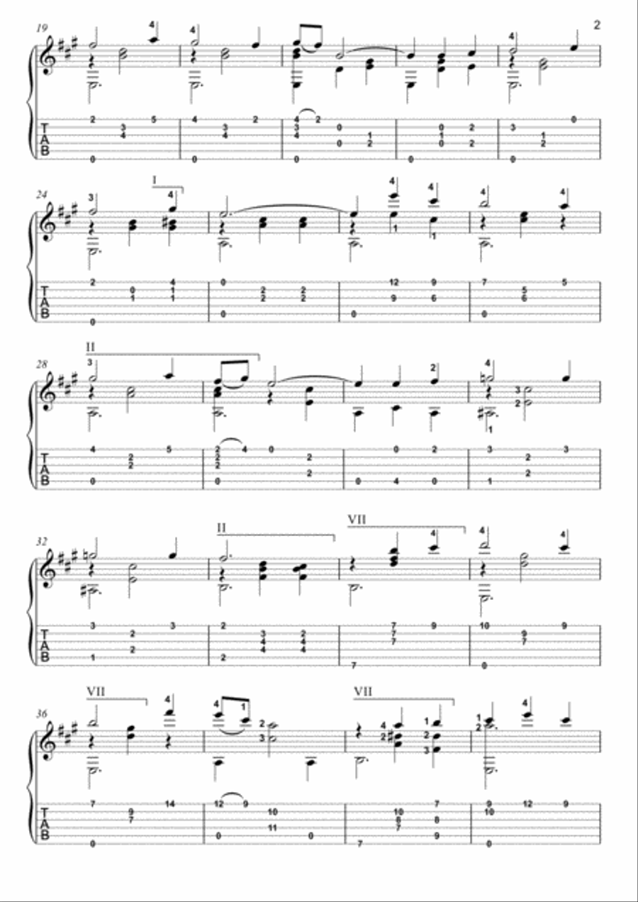 Ciribiribin guitar solo Ciribiribin guitar solo Acoustic Guitar scores gallery preview page 2