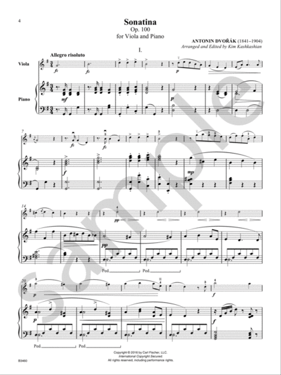 Sonatina Viola scores gallery preview page 4