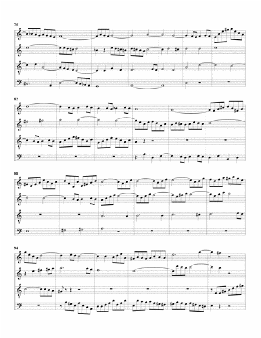 Fantasia and fugue, BWV 904 (arrangement for 4 recorders)