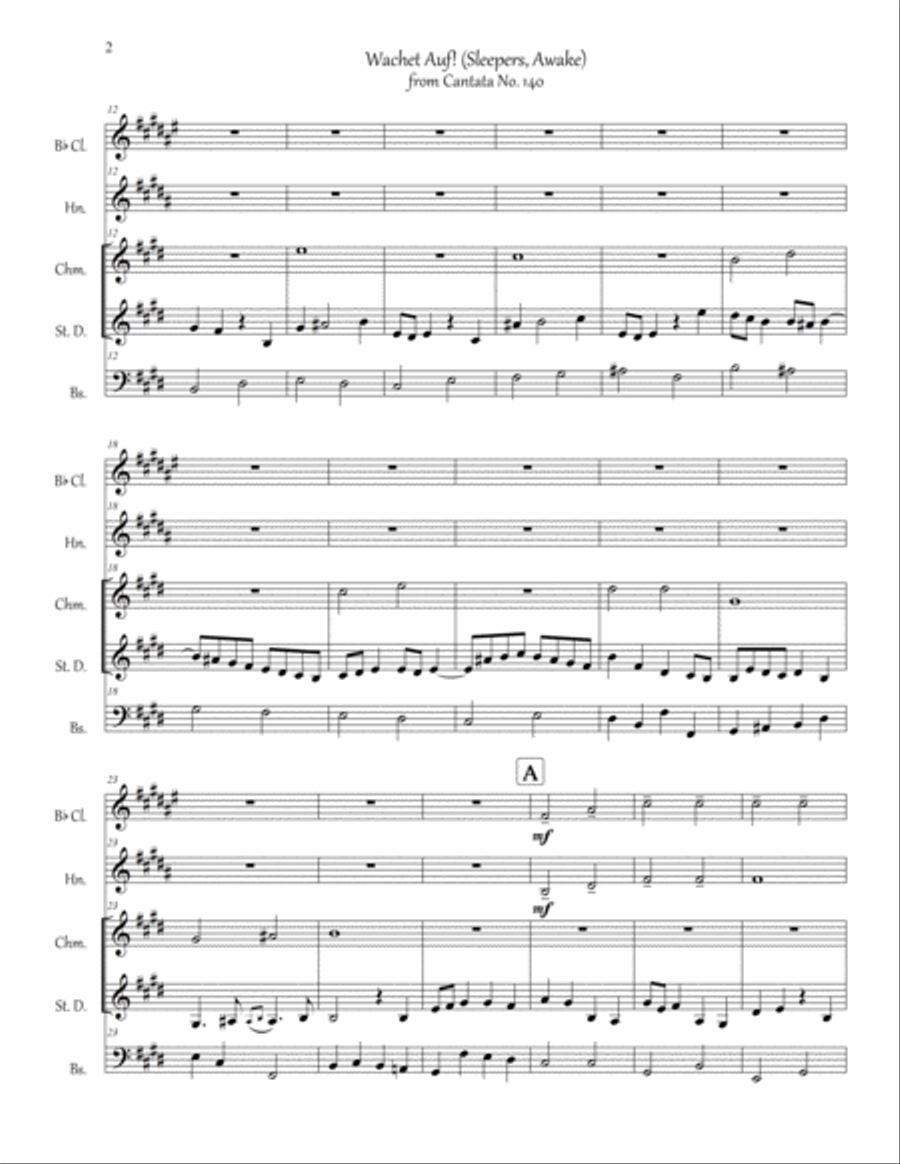 Sleepers, Awake Small Ensemble scores gallery preview page 3