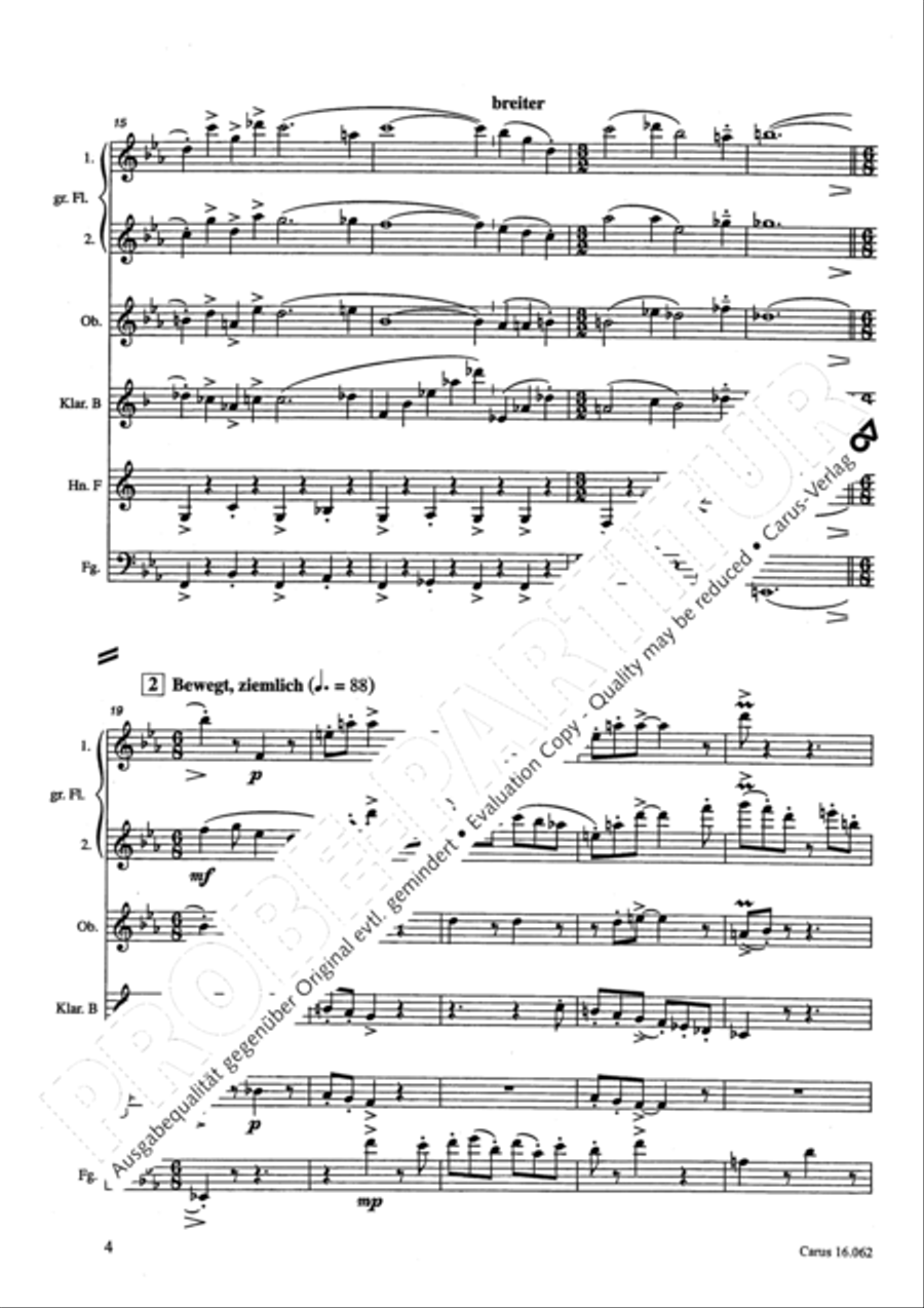 Musik fur sechs Blaser Musik fur sechs Blaser Bassoon scores gallery preview page 7