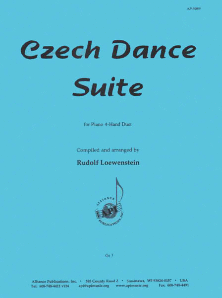 Czech Dance Suite For Piano - 4-hd Duet