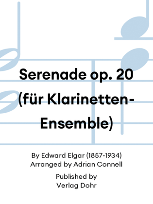 Serenade op. 20 (für Klarinetten-Ensemble)