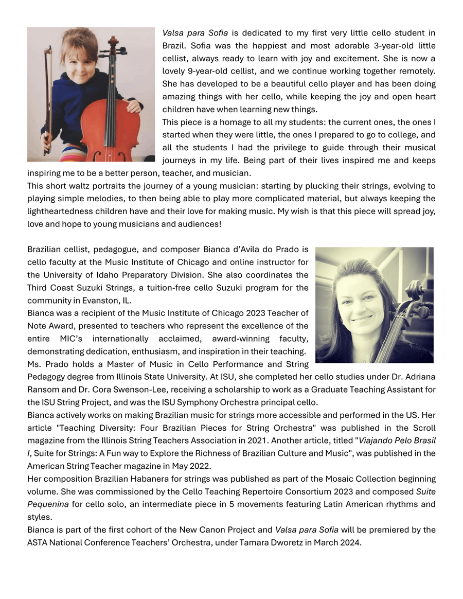 Valsa para Sofia String Orchestra scores gallery preview page 3