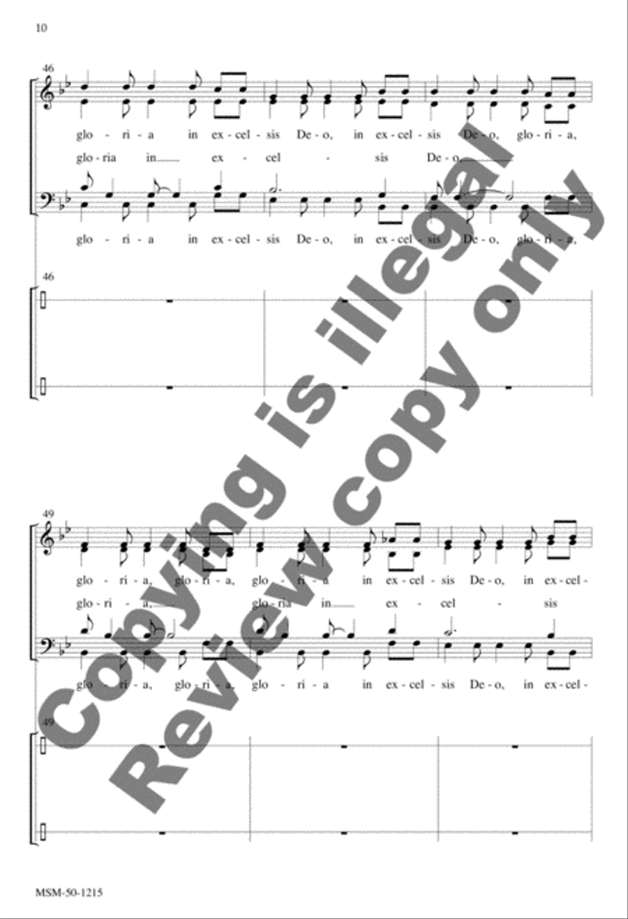 South African Gloria 4-Part scores gallery preview page 10