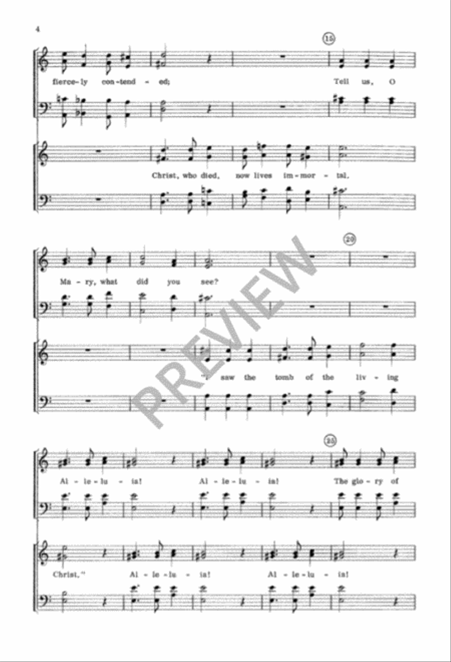 Easter Sequence 4-Part scores gallery preview page 5