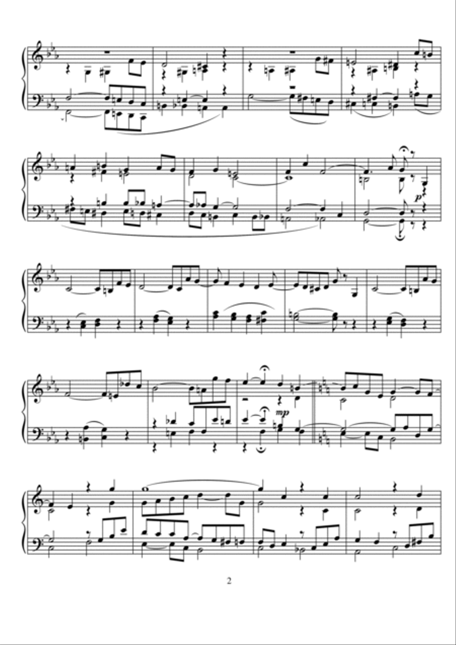 Cantata and Adagio for organ - 100 Organ Solo scores gallery preview page 2