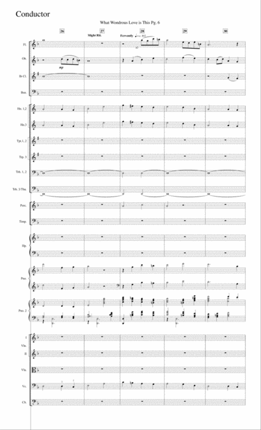 What Wondrous Love is This--Full Score.pdf Full Orchestra scores gallery preview page 6