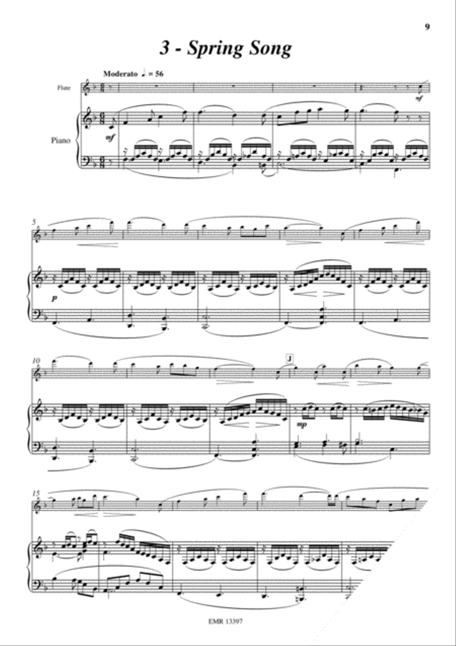 Japanese Folksongs Flute Solo scores gallery preview page 5