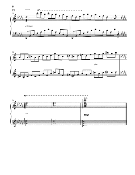 O Holy Night for 2 pianos, 4 hands, Advanced, in the style of Debussy image number null