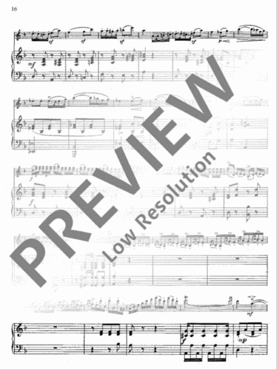 Concerto No. 13 D major Piano scores gallery preview page 17