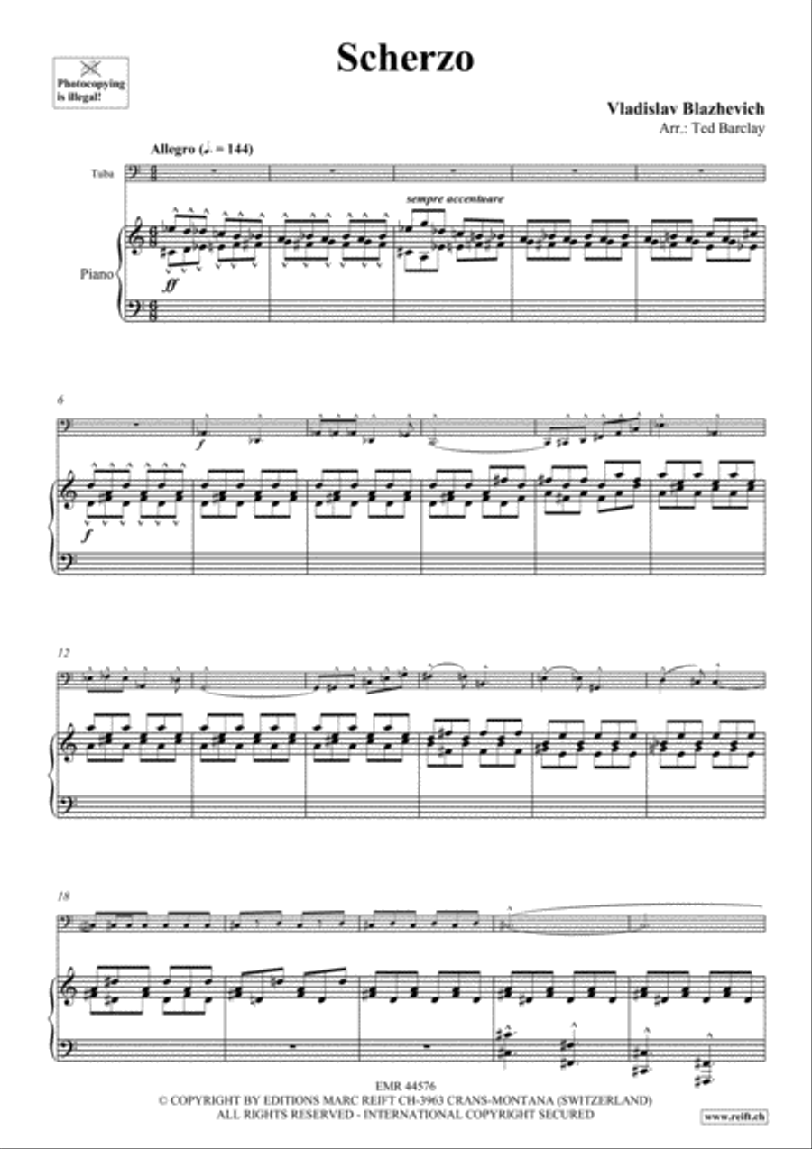 Scherzo Tuba scores gallery preview page 5