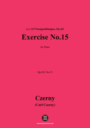 Book cover for C. Czerny-Exercise No.15,Op.261 No.15