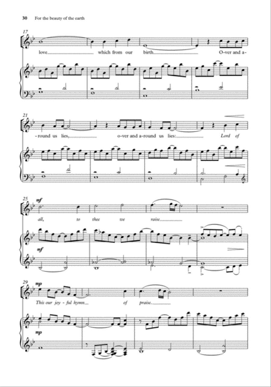 Anthems and Choral Songs for upper-voice choirs 3-Part scores gallery preview page 5