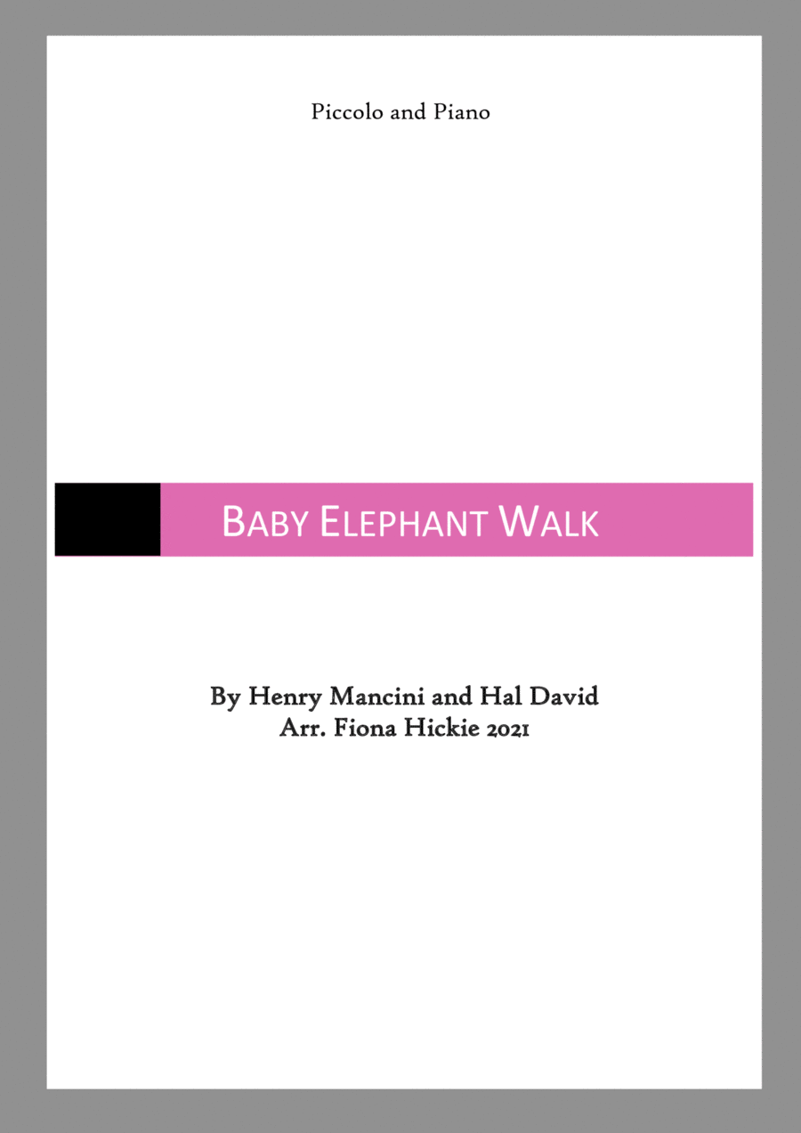 Baby Elephant Walk Piccolo scores gallery preview page 1