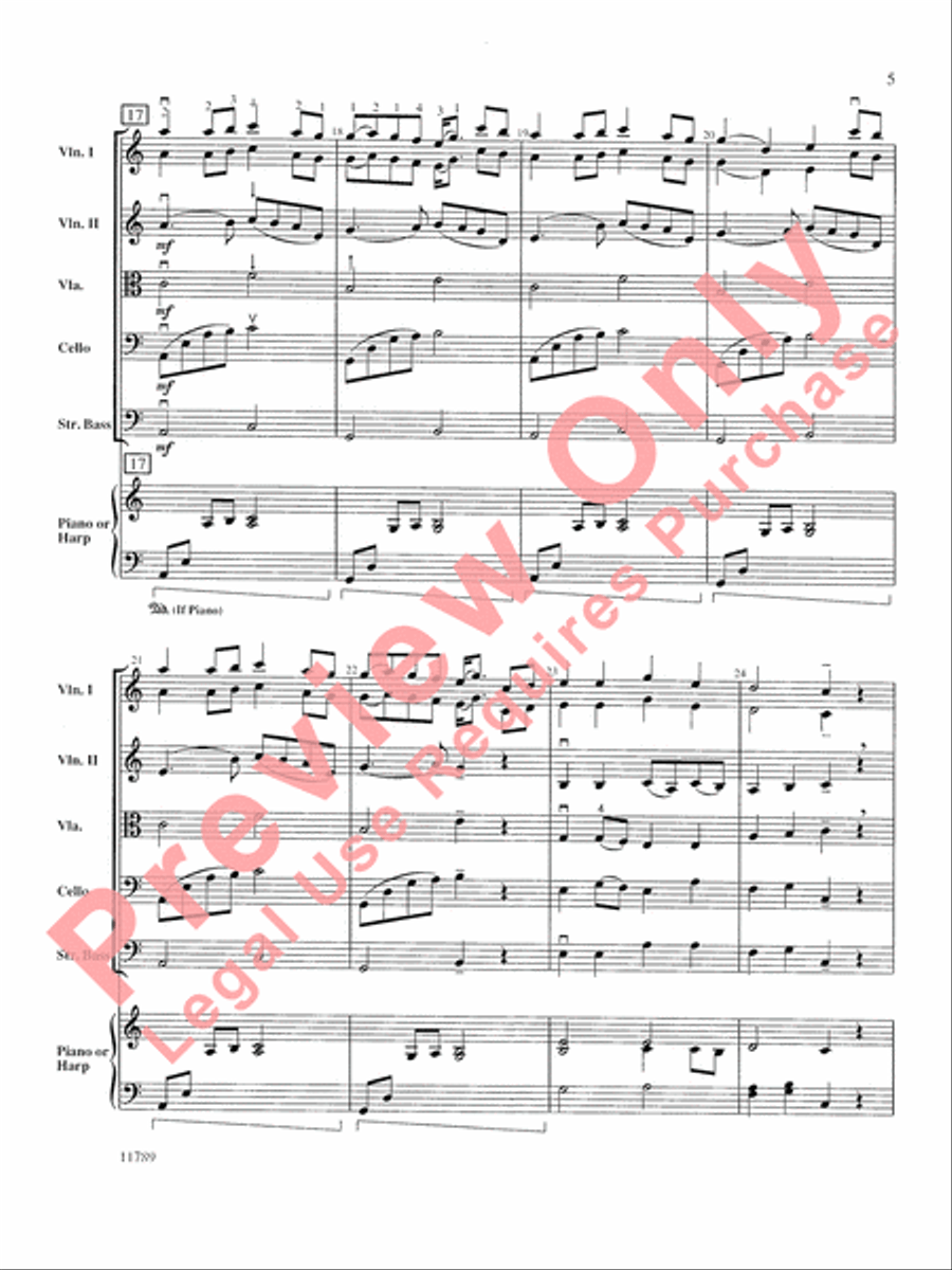 Fantasia on an Original Theme String Orchestra scores gallery preview page 6