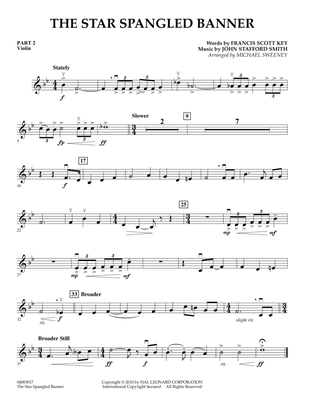 The Star Spangled Banner - Pt.2 - Violin