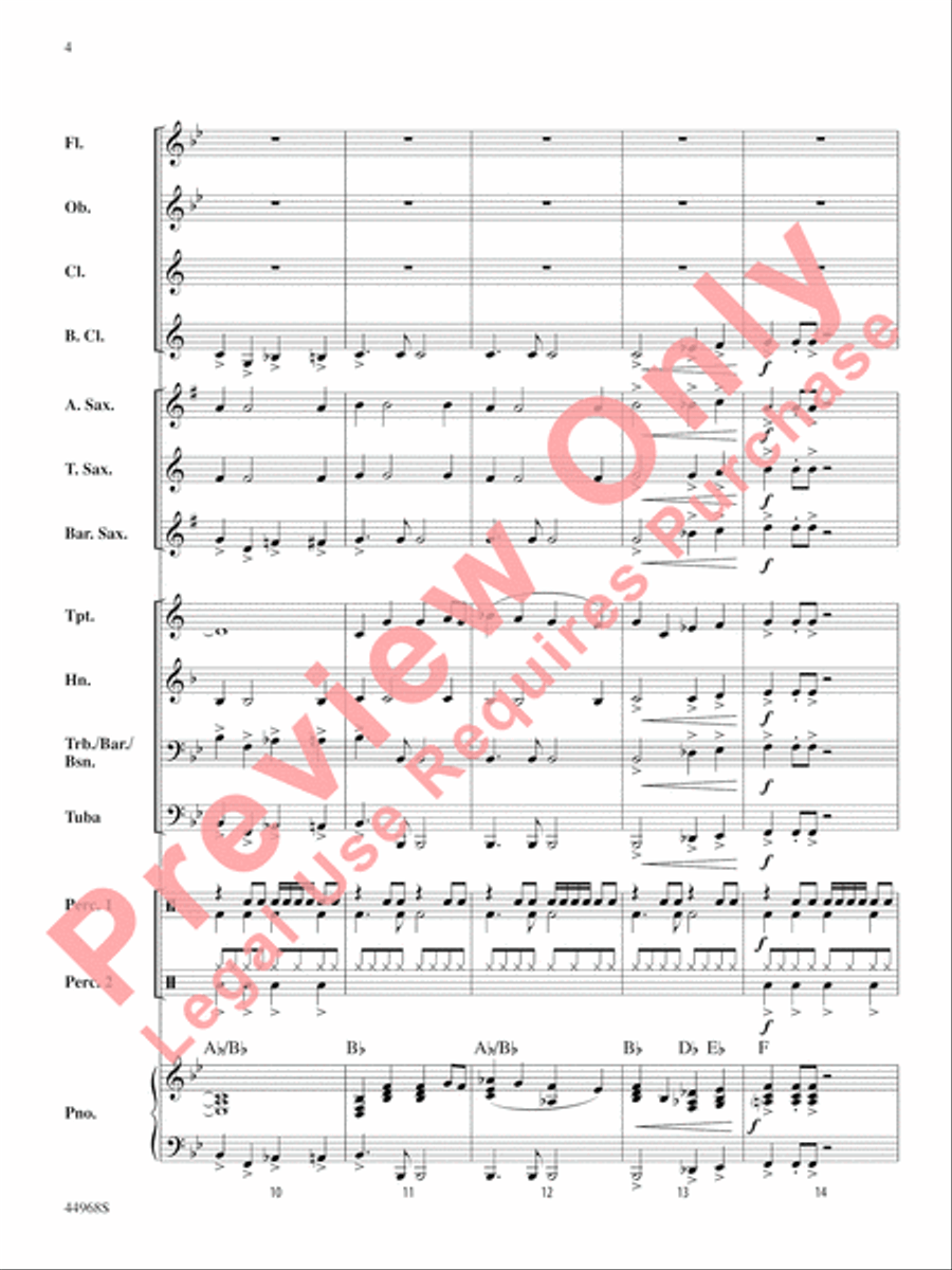 Moon Rocks Moon Rocks Concert Band scores gallery preview page 5
