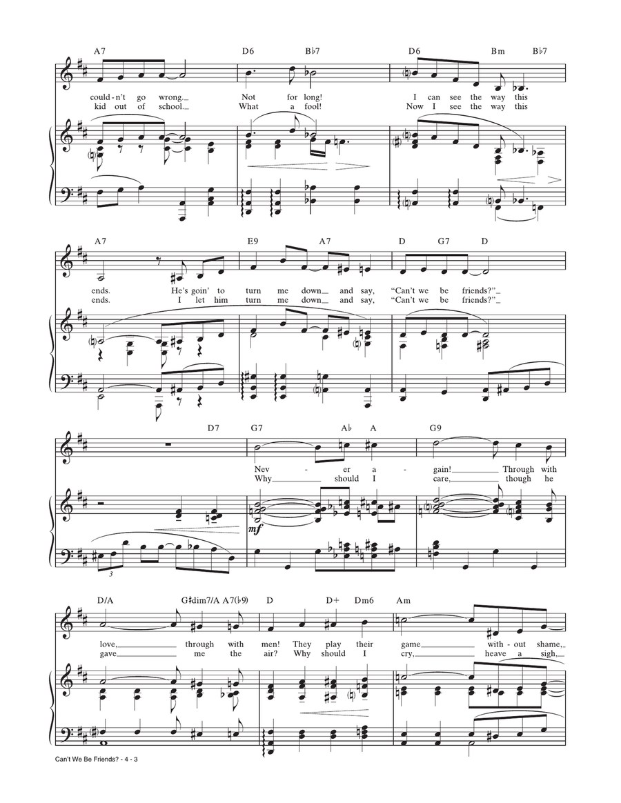 Can't We Be Friends (from The Little Show) Piano, Vocal scores gallery preview page 3