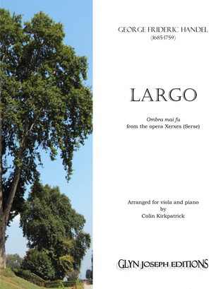 Book cover for Handel: Largo (from Xerxes) for viola and piano