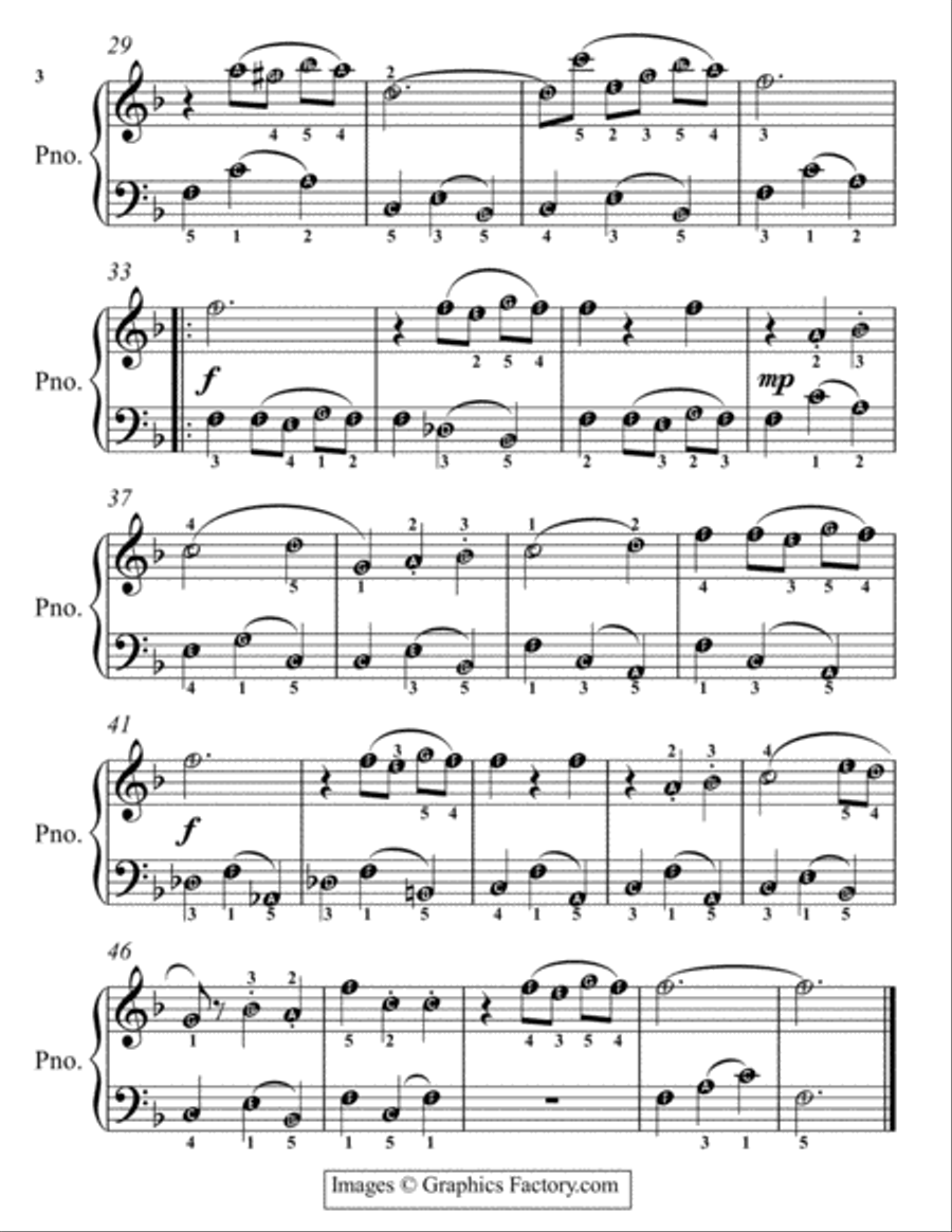 Petite Classics for Easiest Piano Booklet G2 Easy Piano scores gallery preview page 5