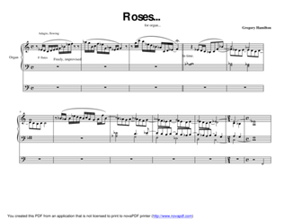 Roses, for Solo Organ