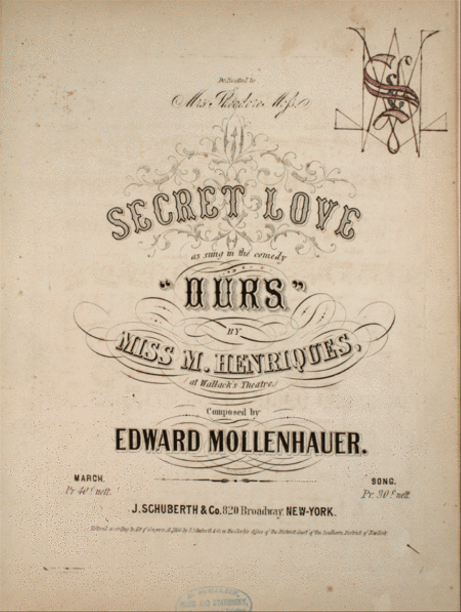 Secret Love Voice scores gallery preview page 1