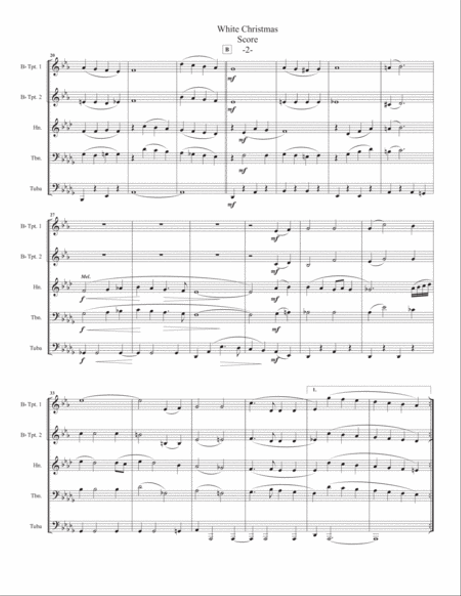 White Christmas Brass Ensemble scores gallery preview page 3