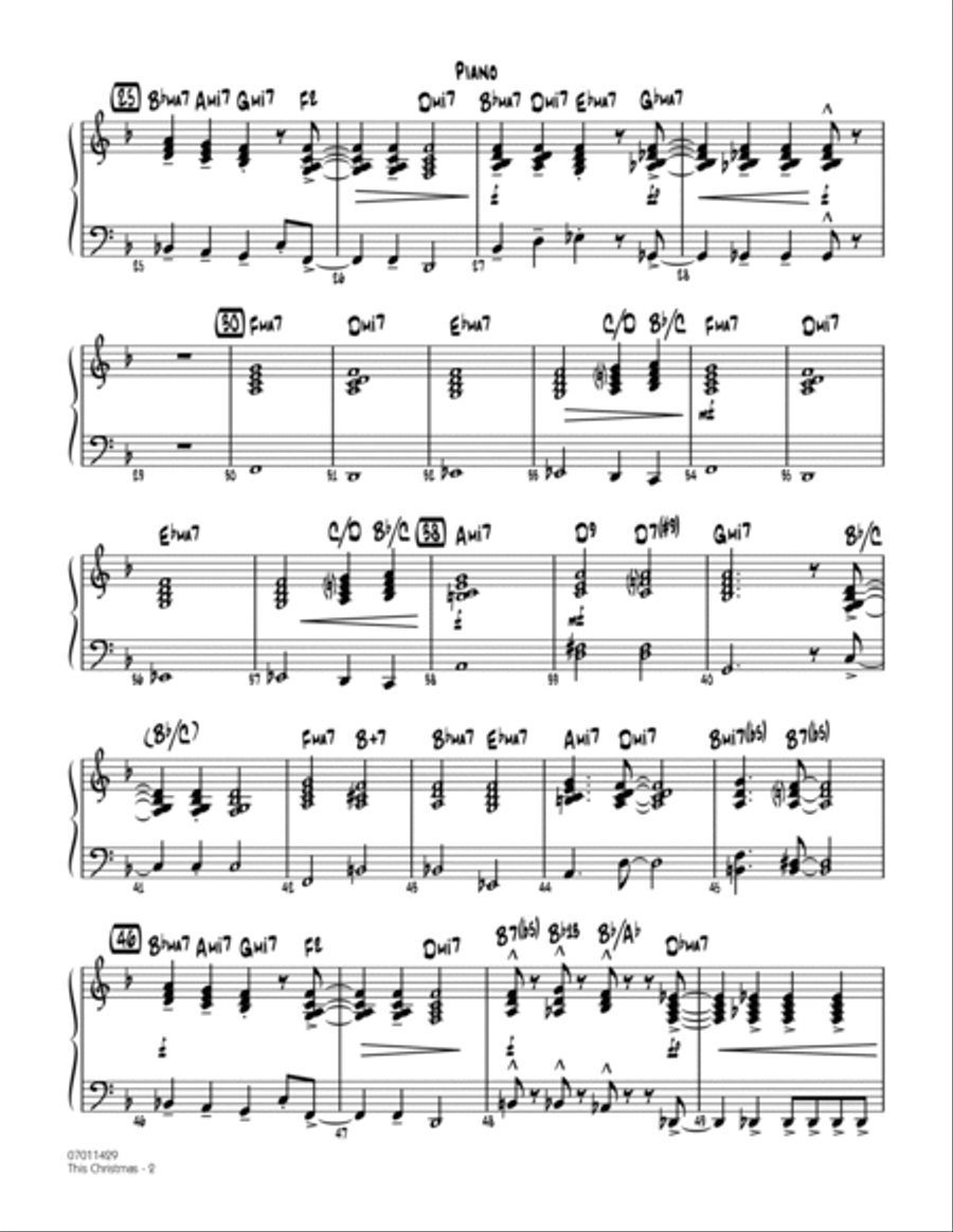 This Christmas - Piano This Christmas - Piano Jazz Ensemble scores gallery preview page 2