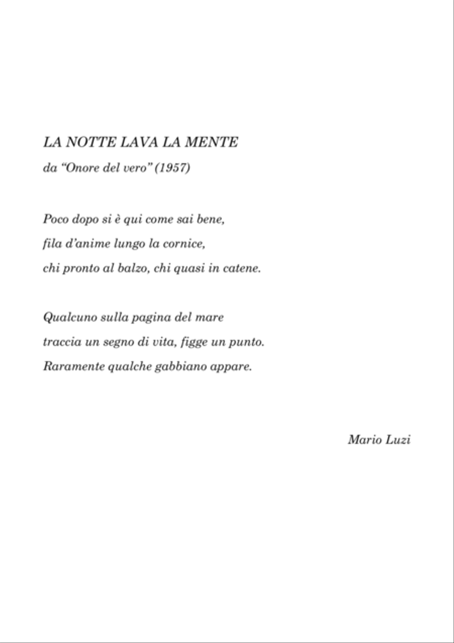 Paola Magnanini: LA NOTTE LAVA LA MENTE (ES-22-061) - Score Only Score scores gallery preview page 5