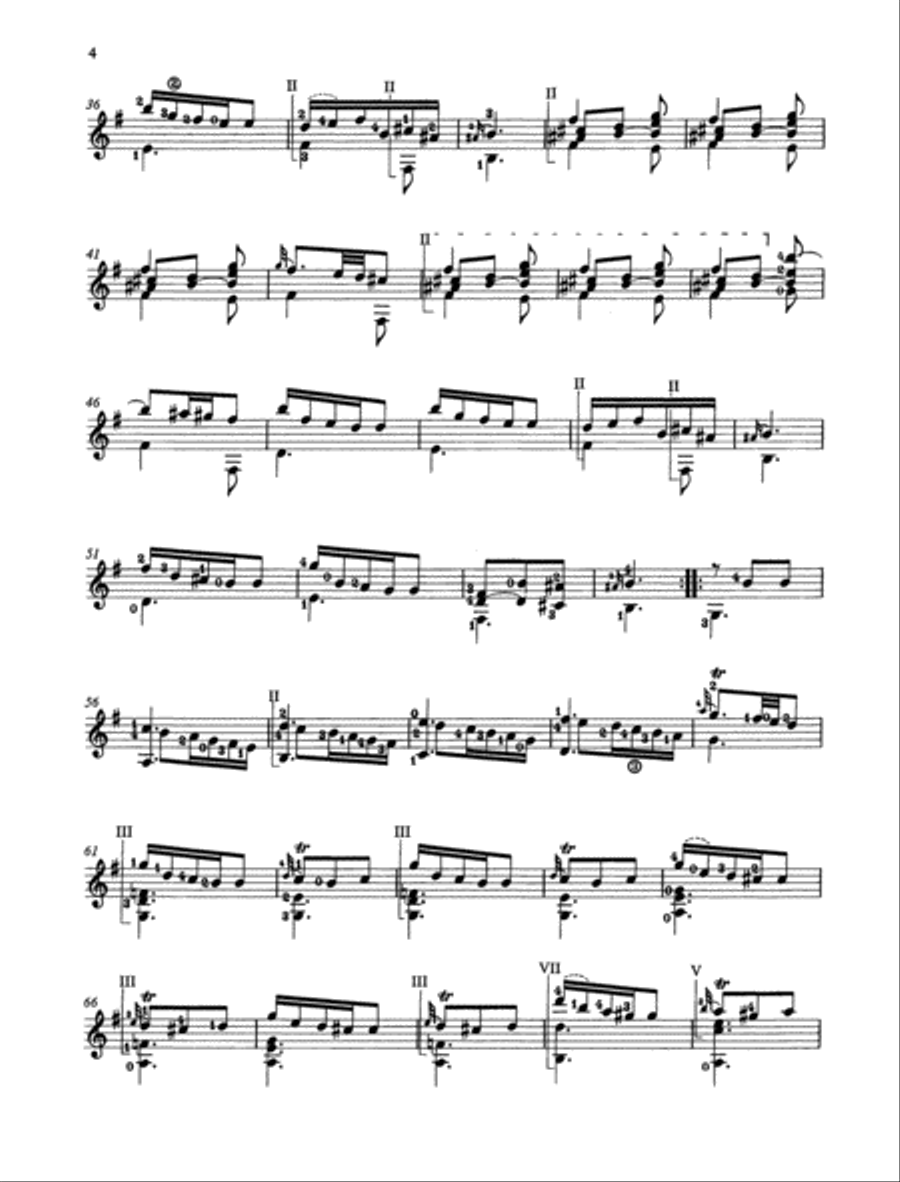 Sonata E minor Sonata E minor Classical Guitar scores gallery preview page 2