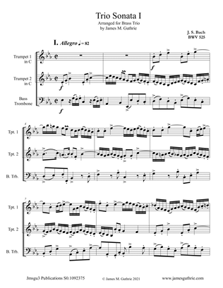BACH: Six Trio Sonatas BWV 525-530 for Brass Trio