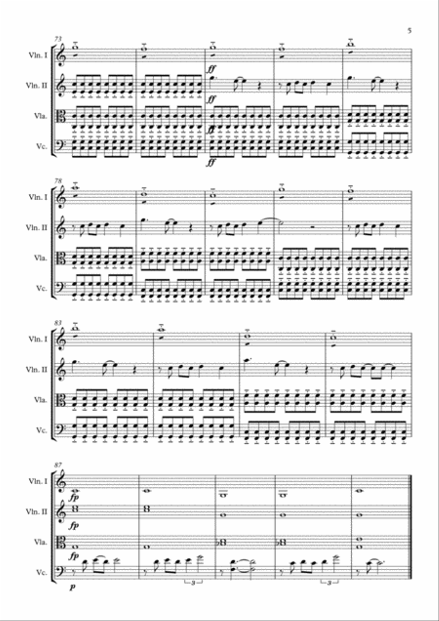 Yellow Yellow String Quartet scores gallery preview page 6