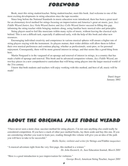 Jazz Fiddle Wizard Junior, Book 1 image number null