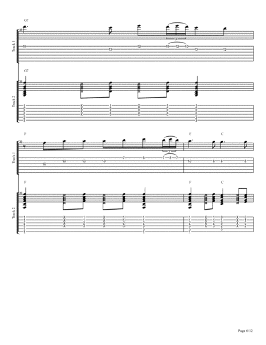 Melody in C Major Large Ensemble scores gallery preview page 6