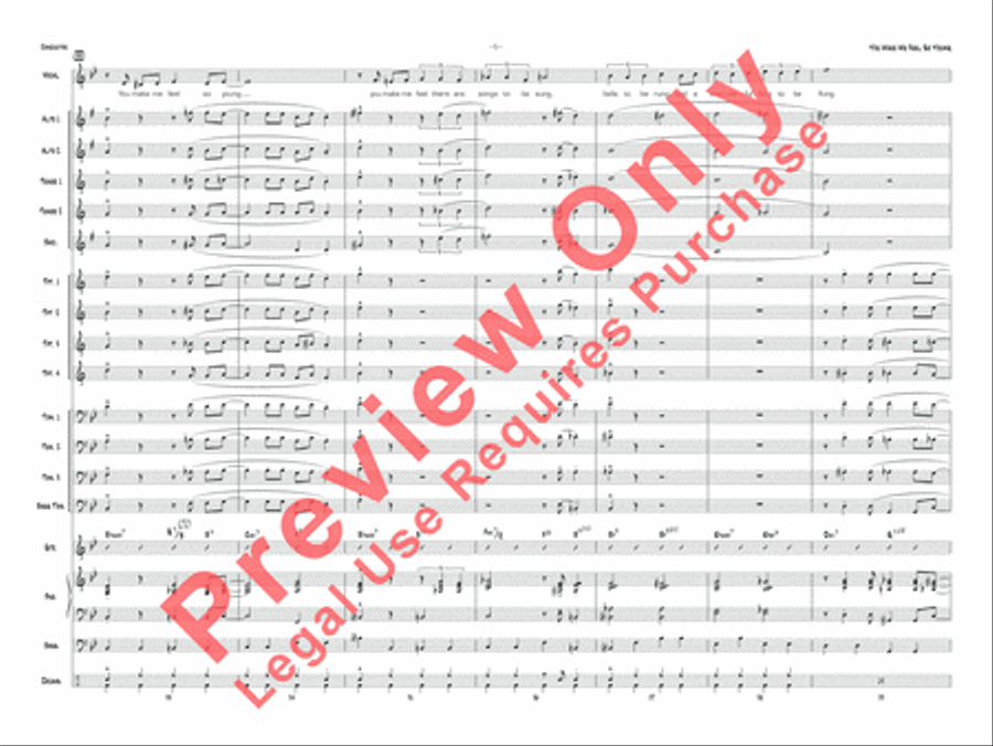 You Make Me Feel So Young Jazz Ensemble scores gallery preview page 6