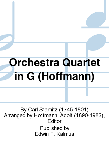 Orchestra Quartet in G (Hoffmann)