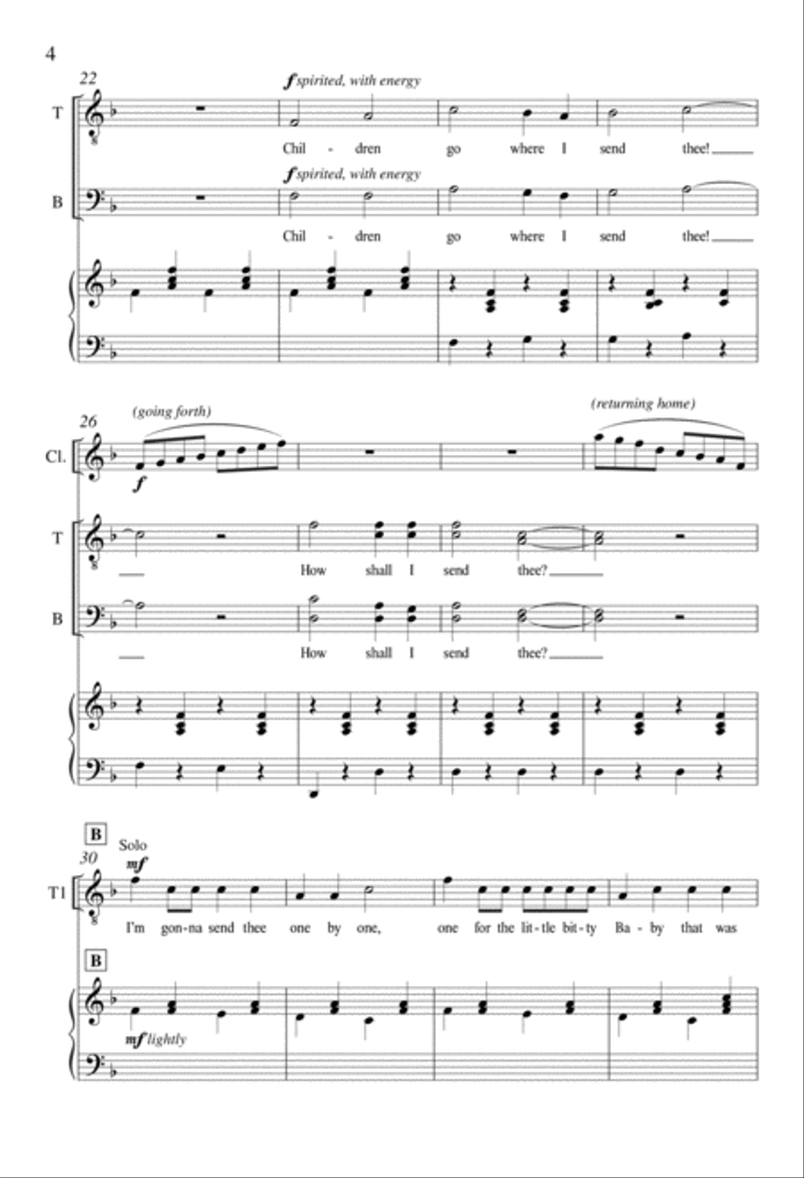Born in Bethlehem TTBB scores gallery preview page 4