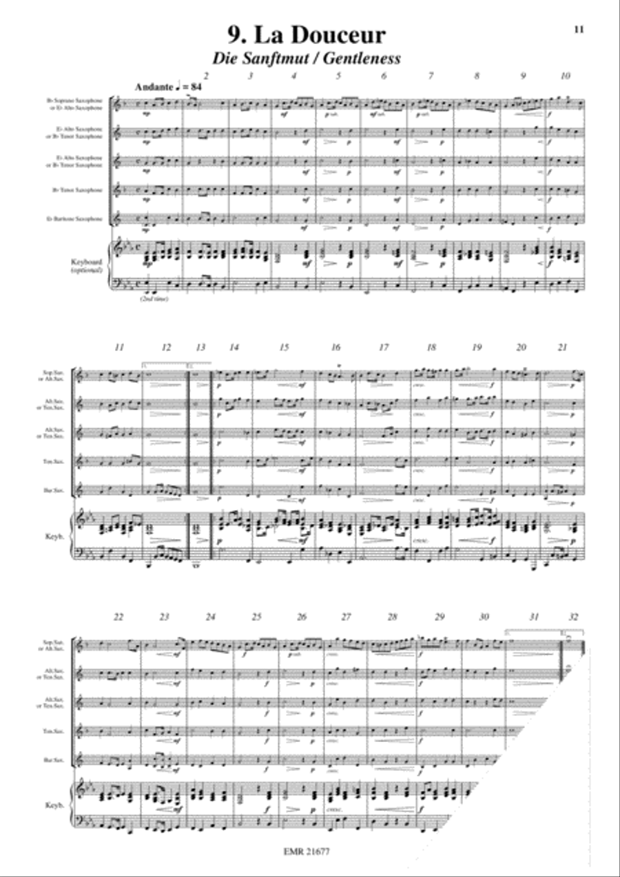 12 Heroic Marches 12 Heroic Marches Saxophone Quintet scores gallery preview page 11