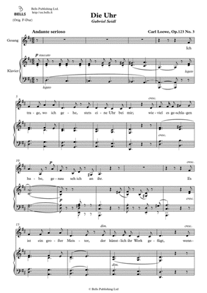 Die Uhr, Op. 123 No. 3 (D Major)