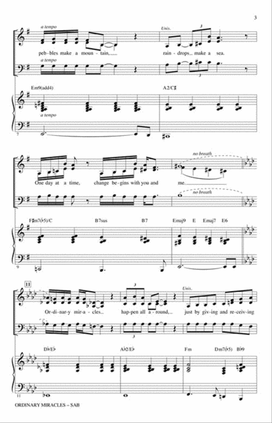 Ordinary Miracles Ordinary Miracles 3-Part scores gallery preview page 3