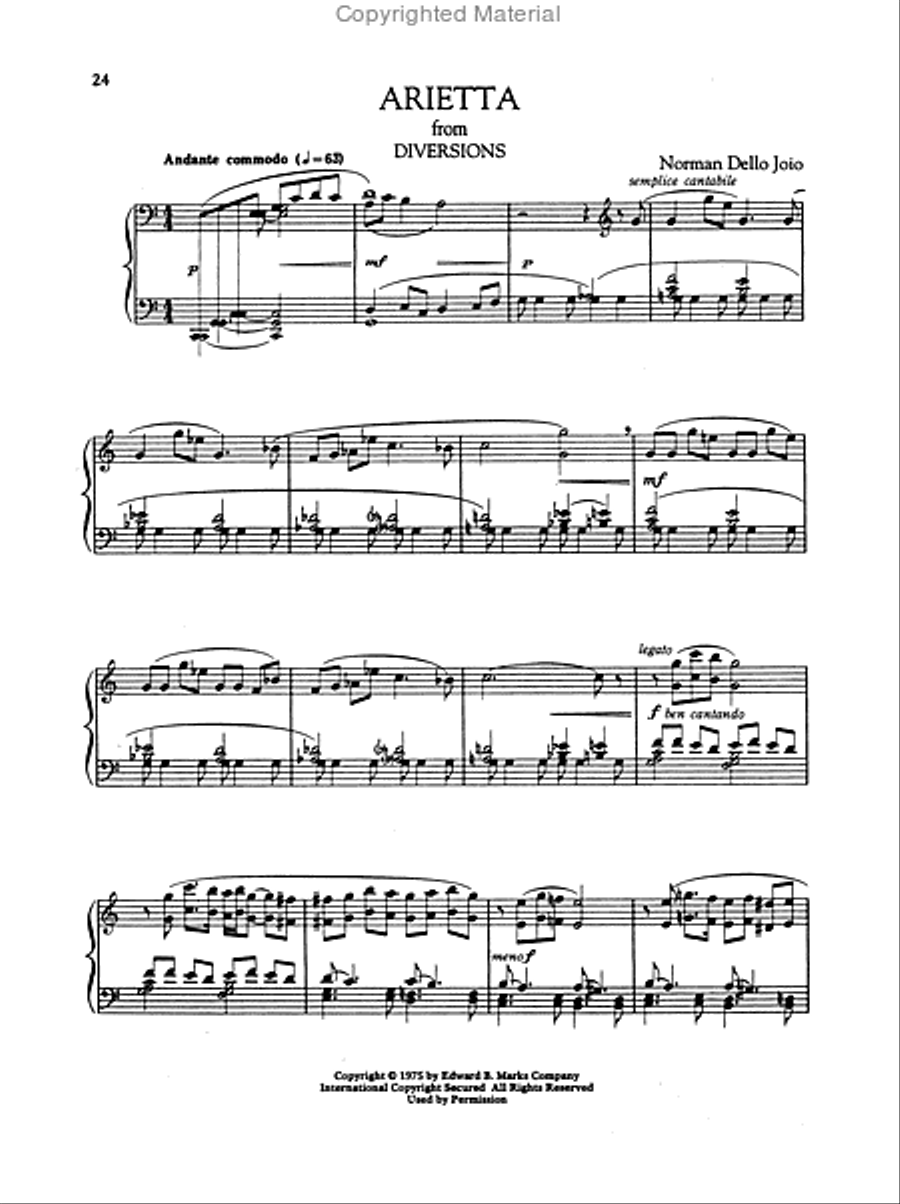 Dello Joio - Piano Music Dello Joio - Piano Music Piano Solo scores gallery preview page 3