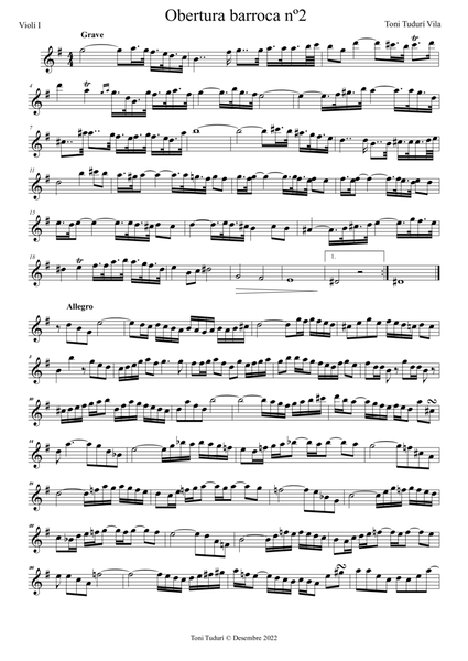 Baroque Overture nº2 in G Major image number null