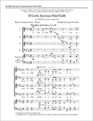 O Lord, Increase Our Faith