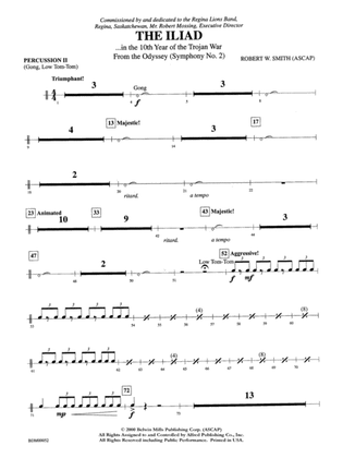 The Iliad (from The Odyssey (Symphony No. 2)): 2nd Percussion