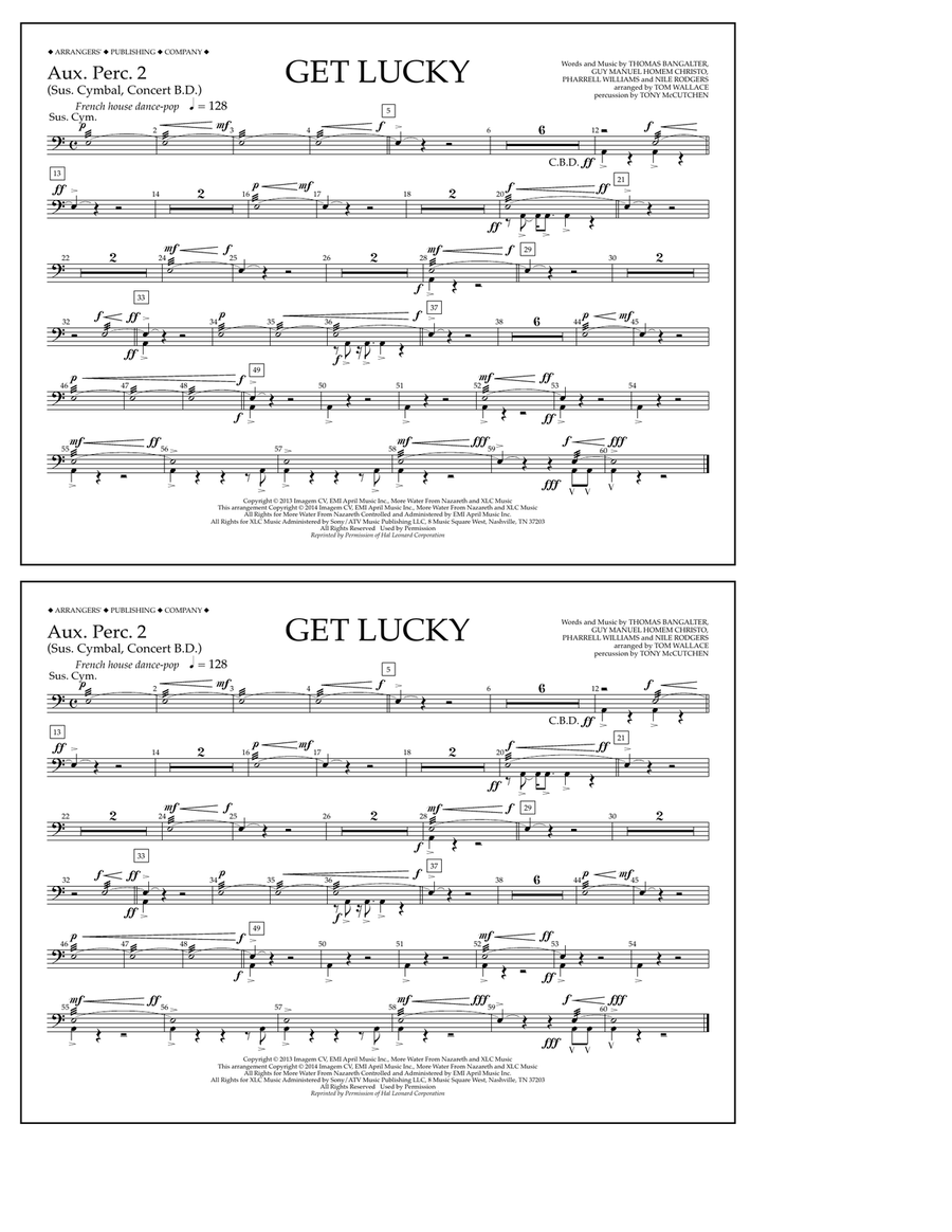 Get Lucky - Aux. Perc. 2