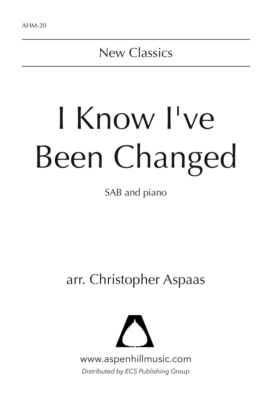 I Know I've Been Changed 3-Part scores gallery preview page 1
