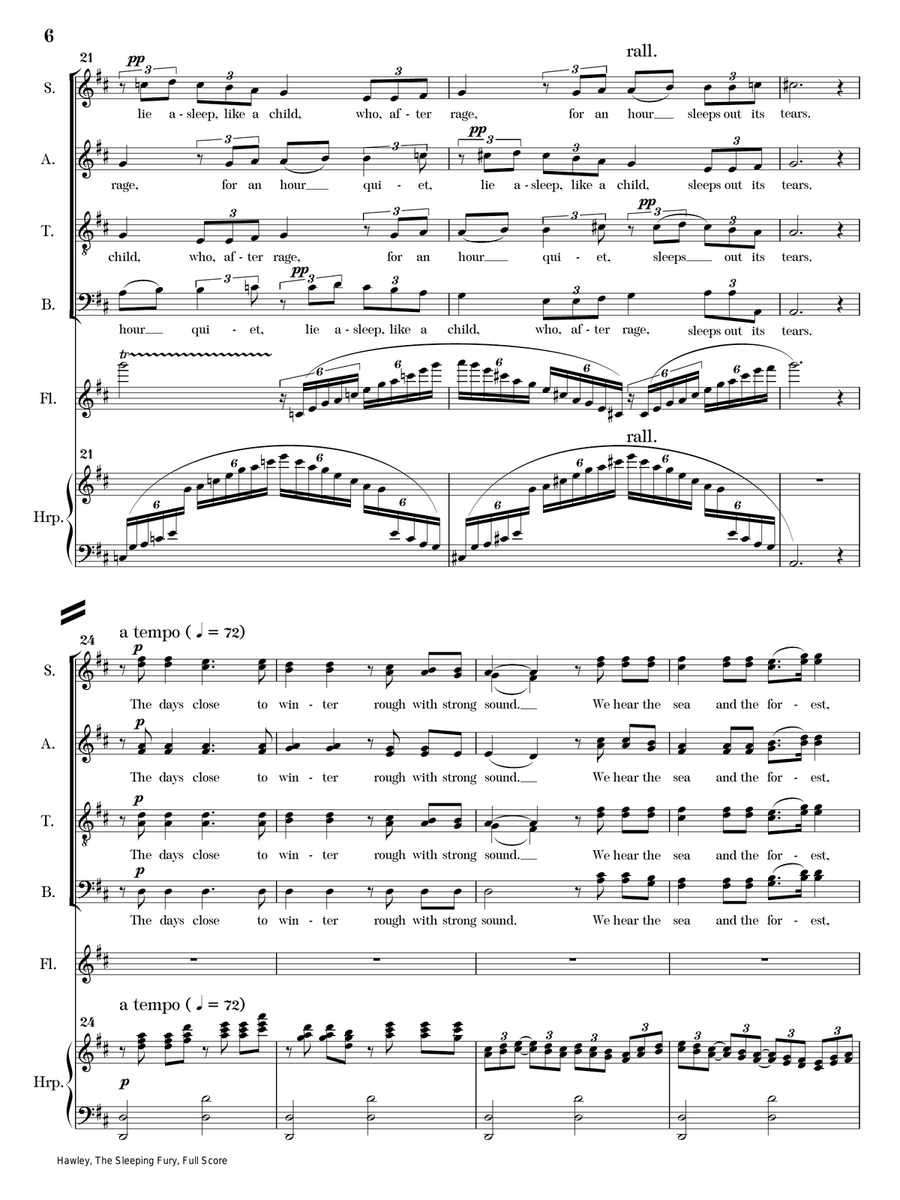 The Sleeping Fury The Sleeping Fury Divisi scores gallery preview page 6
