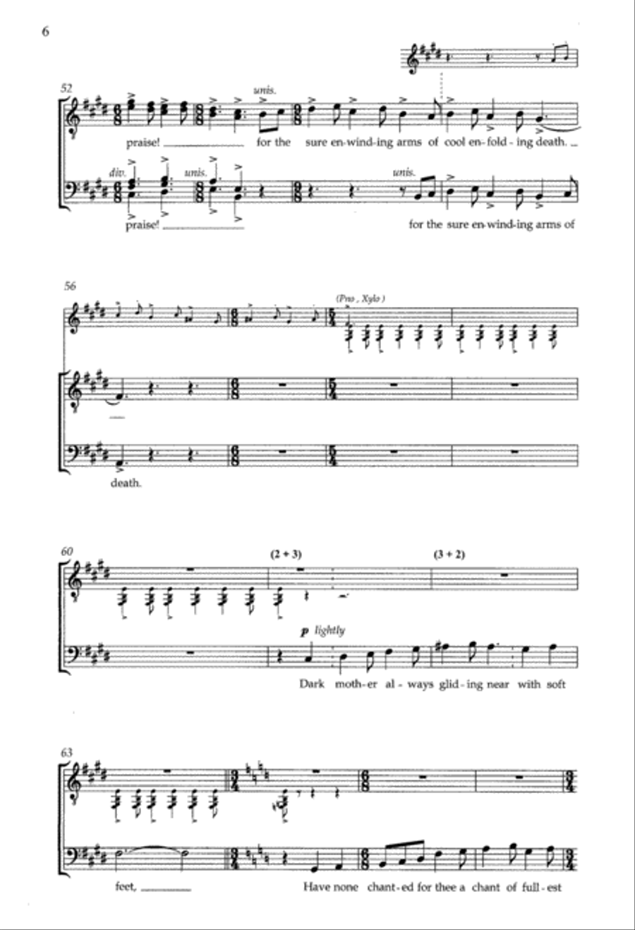 Dance from Invocation and Dance (Downloadable Choral Score)